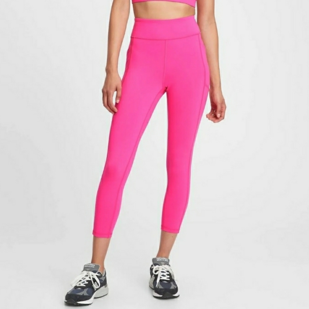 GAP High Rise Pocket 7/8 Leggings Hot Pink Sz xs NWT